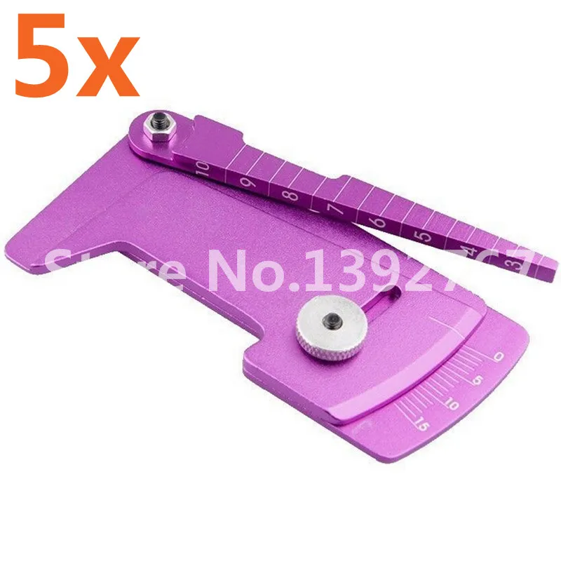 5P FALCON CNC Adjustable Ruler Adjusting RC car Height & Wheel Rim Camber 15 Degrees Tools For 1/10 1/8 Scale Models Tamiya HSP
5P FALCON CNC Adjustable Ruler Adjusting RC car Height & Wheel Rim Camber 15 Degrees Tools For 1/10 1/8 Scale Models Tamiya HSP