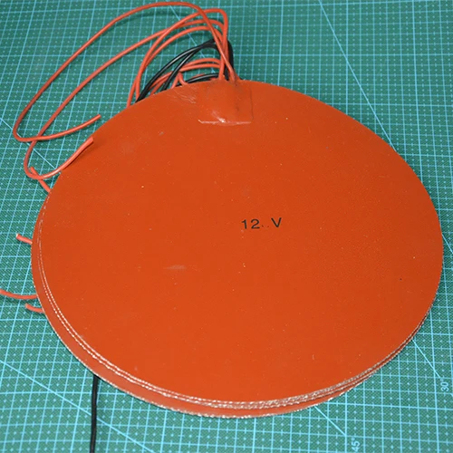 Delta Kossel 3D printer 250mm round silicone rubber heating plate film mat 12V 24V 200W Round Silicone Rubber Heater Mat 250mm
Delta Kossel 3D printer 250mm round silicone rubber heating plate film mat 12V 24V 200W Round Silicone Rubber Heater Mat 250mm