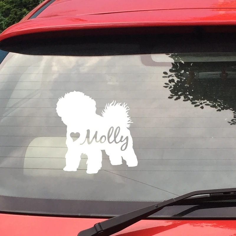 Custom Dog Vinyl Sticker Lovely Bichon Frise Silhouette Decals Art Decor , Personalized Dog Name Decals For Laptop Decoration
Custom Dog Vinyl Sticker Lovely Bichon Frise Silhouette Decals Art Decor , Personalized Dog Name Decals For Laptop Decoration