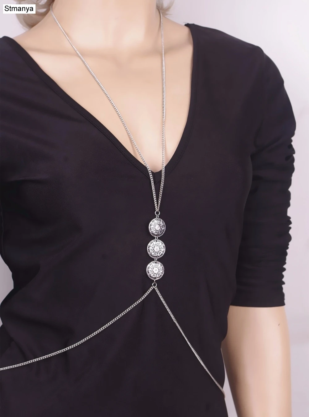 New fashion Body Jewelry chain Fashion Bohemian Retro Glyphs Metallic Tassel Sexy long BodyChains necklace wholesale B1063
New fashion Body Jewelry chain Fashion Bohemian Retro Glyphs Metallic Tassel Sexy long BodyChains necklace wholesale B1063