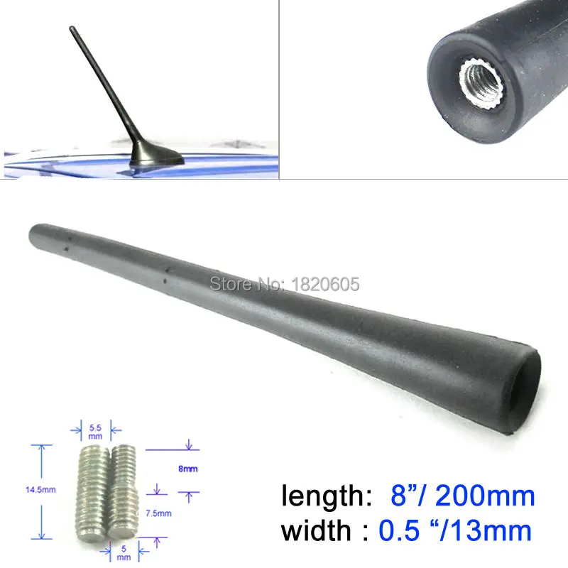 8" Short Whip Universal Car Antenna AM/FM Radio With 5mm/6mm Stud For Avenger Dart Durango Journey Grand Cherokee
8" Short Whip Universal Car Antenna AM/FM Radio With 5mm/6mm Stud For Avenger Dart Durango Journey Grand Cherokee