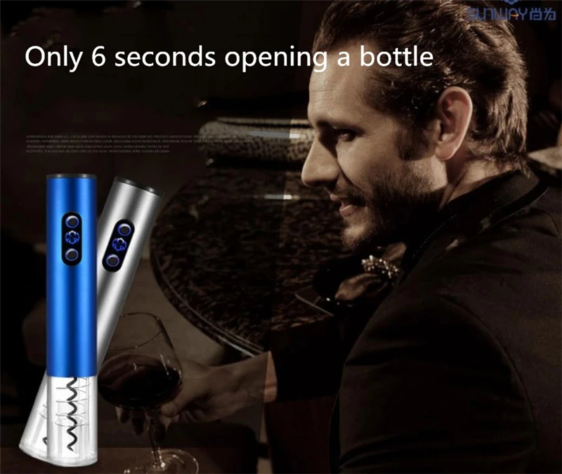 Automatic Electric Wine Opener Corkscrew Original Wine Bottle Opener Kit Cordless With Foil Cutter And Vacuum Stopper UK Plug
Automatic Electric Wine Opener Corkscrew Original Wine Bottle Opener Kit Cordless With Foil Cutter And Vacuum Stopper UK Plug