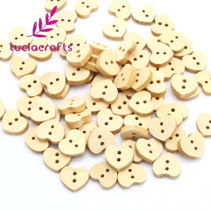 Lucia Crafts 50pcs /Bag 13mm Heart-Shaped Wooden Button 2 Holes Button For Garment Accessories E0236
Lucia Crafts 50pcs /Bag 13mm Heart-Shaped Wooden Button 2 Holes Button For Garment Accessories E0236