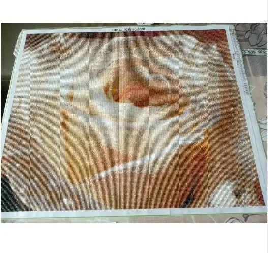 5D DIY полный квадратный алмазной живописи "Роза и бабочка" мульти-картинка