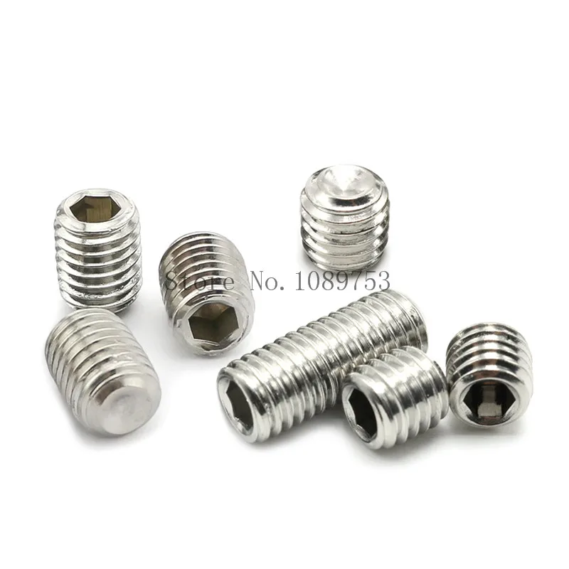 50Pcs M2.5 M3 M4 M5 304 Stainless Steel Metric Thread Grub Screws Flat Point Hexagon Socket Set Screws Headless
50Pcs M2.5 M3 M4 M5 304 Stainless Steel Metric Thread Grub Screws Flat Point Hexagon Socket Set Screws Headless