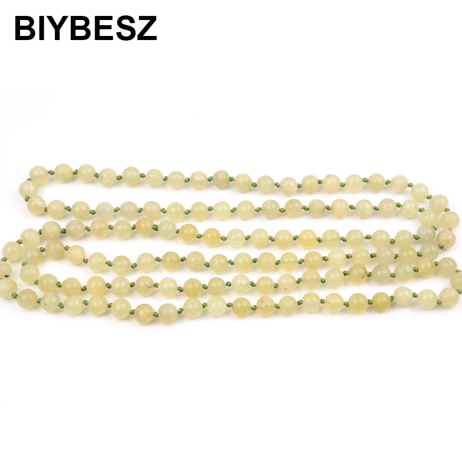 Vintage Round Light Green Natural Stone Beads Necklace Womens Yoga Gift Handmade Long Necklaces Jewelry Accessories 8mm BIYBESZ
Vintage Round Light Green Natural Stone Beads Necklace Womens Yoga Gift Handmade Long Necklaces Jewelry Accessories 8mm BIYBESZ