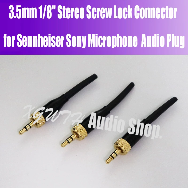 Golden Plated 3.5mm Screw Lock Stereo Jack Plug DIY Solder Connector for Sennheiser Sony Microphone 3.5 Stereo Audio Plug
Golden Plated 3.5mm Screw Lock Stereo Jack Plug DIY Solder Connector for Sennheiser Sony Microphone 3.5 Stereo Audio Plug