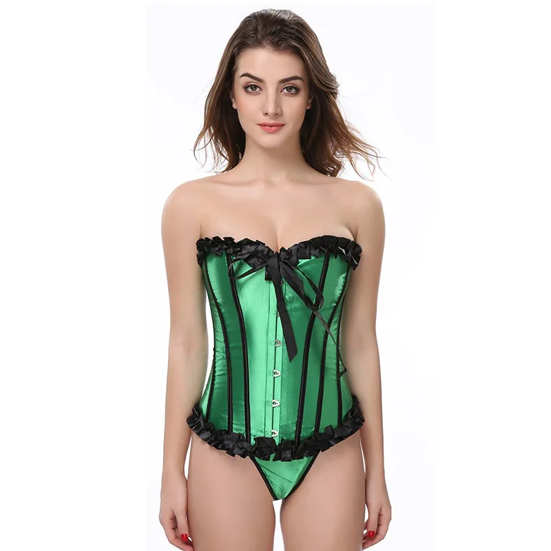 Plus Size 2XL Green Overbust Corset Women Sexy Waist Trainer Body Slaimming Korset Body Shapewear Espartilhos E Corpetes
Plus Size 2XL Green Overbust Corset Women Sexy Waist Trainer Body Slaimming Korset Body Shapewear Espartilhos E Corpetes