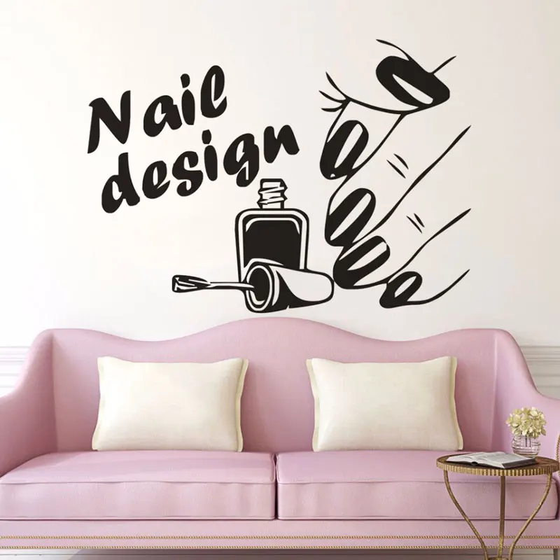 Nail Salon Wall Sticker Nail Design Logo Wall Decals Vinyl Beauty Shop Wall Mural Nails Wall Art Poster Beautiful Hand MLY08
Nail Salon Wall Sticker Nail Design Logo Wall Decals Vinyl Beauty Shop Wall Mural Nails Wall Art Poster Beautiful Hand MLY08