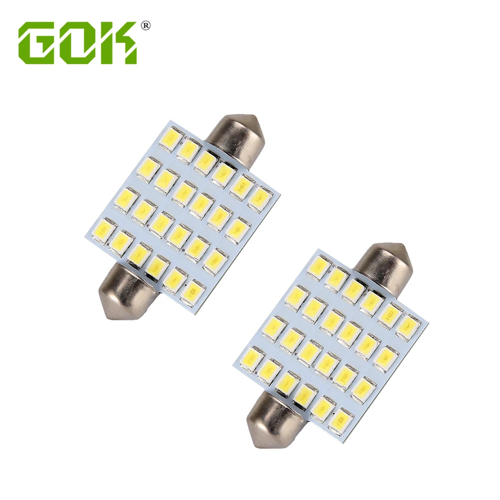 

Free Shipping 10pcs/lot festoon led 31MM 36MM 39MM 42MM 24led 2835 SMD 360lm C5W LED Interior led dome light car LEDs Bulb White