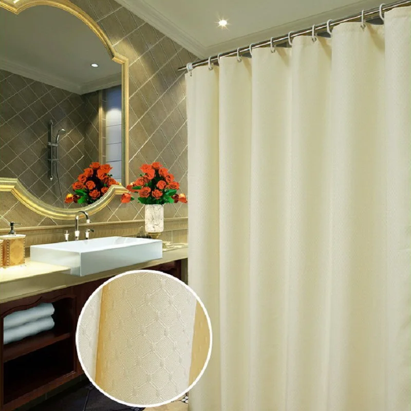 Thick honeycomb jacquard Waterproof Shower Curtain Bathroom Creative Polyester Bath Curtain cortina de bano with Hooks 3 color
Thick honeycomb jacquard Waterproof Shower Curtain Bathroom Creative Polyester Bath Curtain cortina de bano with Hooks 3 color