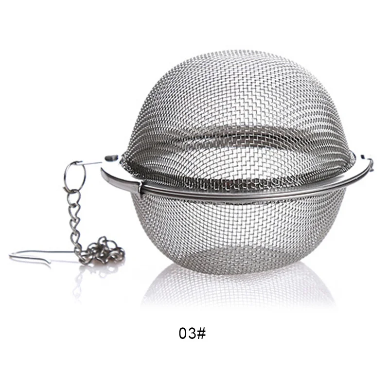 Tea Filter Tea Infuser Tea Accessories 3 Size Stainless Steel Sphere Locking Spice Tea Ball Strainer Mesh Infuser Hot Selling
Tea Filter Tea Infuser Tea Accessories 3 Size Stainless Steel Sphere Locking Spice Tea Ball Strainer Mesh Infuser Hot Selling