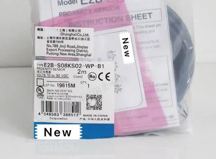 1 year warranty New original In box E2B-S08KS01-WP-B1 E2B-S08KS02-WP-B1 E2B-S08KN02-WP-B1
1 year warranty New original In box E2B-S08KS01-WP-B1 E2B-S08KS02-WP-B1 E2B-S08KN02-WP-B1