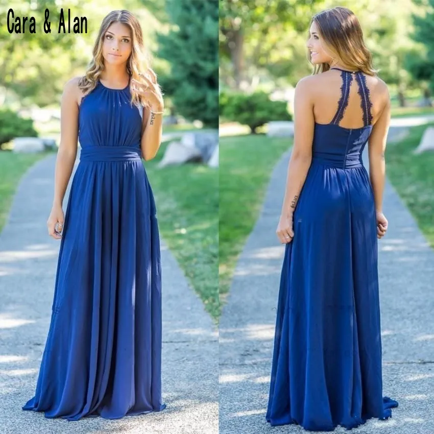 Country Royal Blue Bridesmaids Dresses For Weddings Chiffon A Line Backless Floor Length Long Maid of Honor Gowns
Country Royal Blue Bridesmaids Dresses For Weddings Chiffon A Line Backless Floor Length Long Maid of Honor Gowns