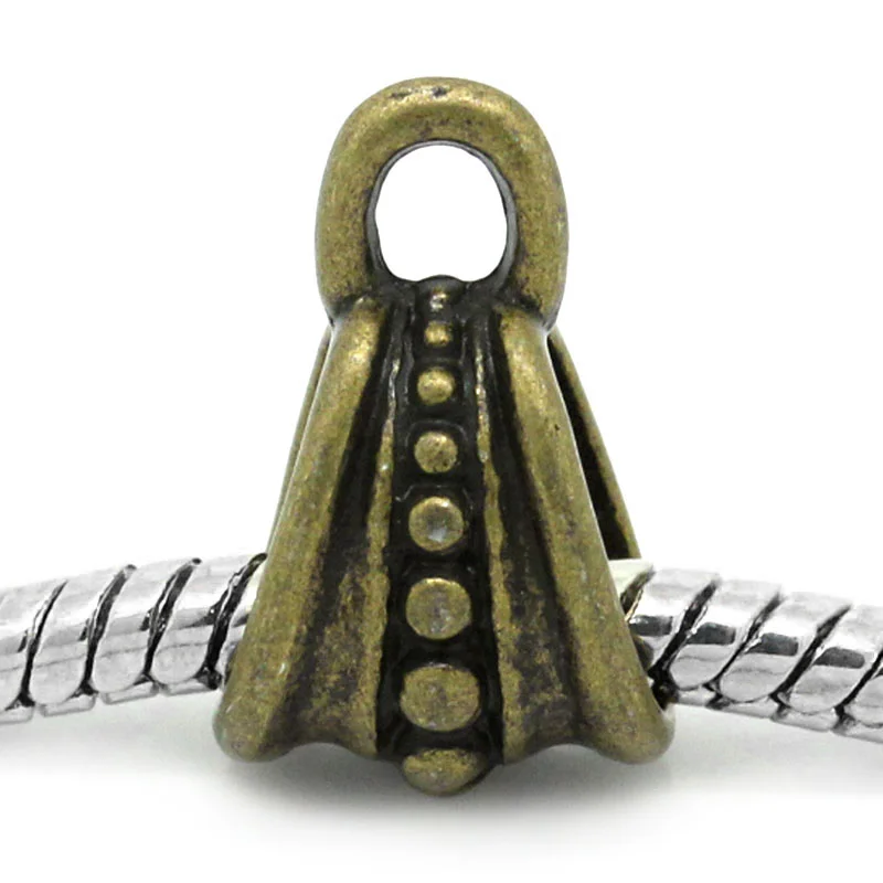8SEASONS European Charm Bail Beads Antique Bronze Pattern Carved 15x9.5mm,Hole:Approx 5.4x7.8mm,50PCs (B26170)
8SEASONS European Charm Bail Beads Antique Bronze Pattern Carved 15x9.5mm,Hole:Approx 5.4x7.8mm,50PCs (B26170)