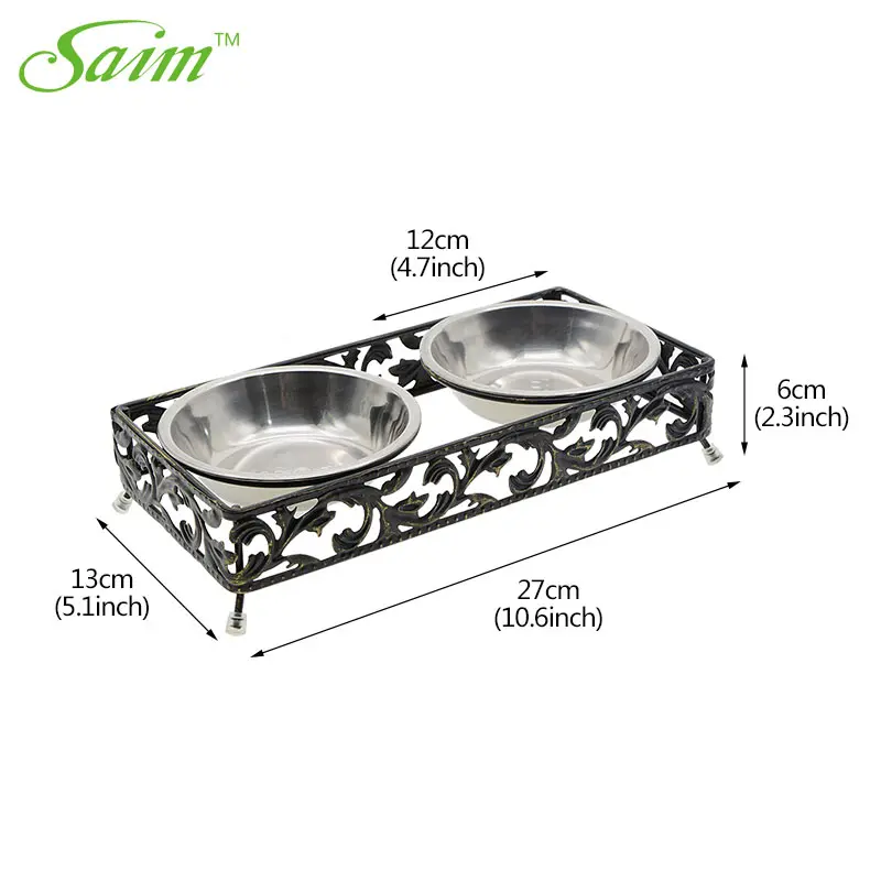 Saim Pet tableware Dog Bowl Durable Stainless Steel Removable Dog Double Bowl Gamelle Chien Feeder Creative Pets Drinking Feeder
Saim Pet tableware Dog Bowl Durable Stainless Steel Removable Dog Double Bowl Gamelle Chien Feeder Creative Pets Drinking Feeder