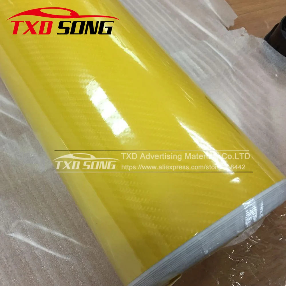 Premium quality Glossy Yellow 5D Carbon Fiber Vinyl film Colored Glossy Carbon Fiber Vinyl Film Auto Wrapping Vinyl Wrap Foil
Premium quality Glossy Yellow 5D Carbon Fiber Vinyl film Colored Glossy Carbon Fiber Vinyl Film Auto Wrapping Vinyl Wrap Foil