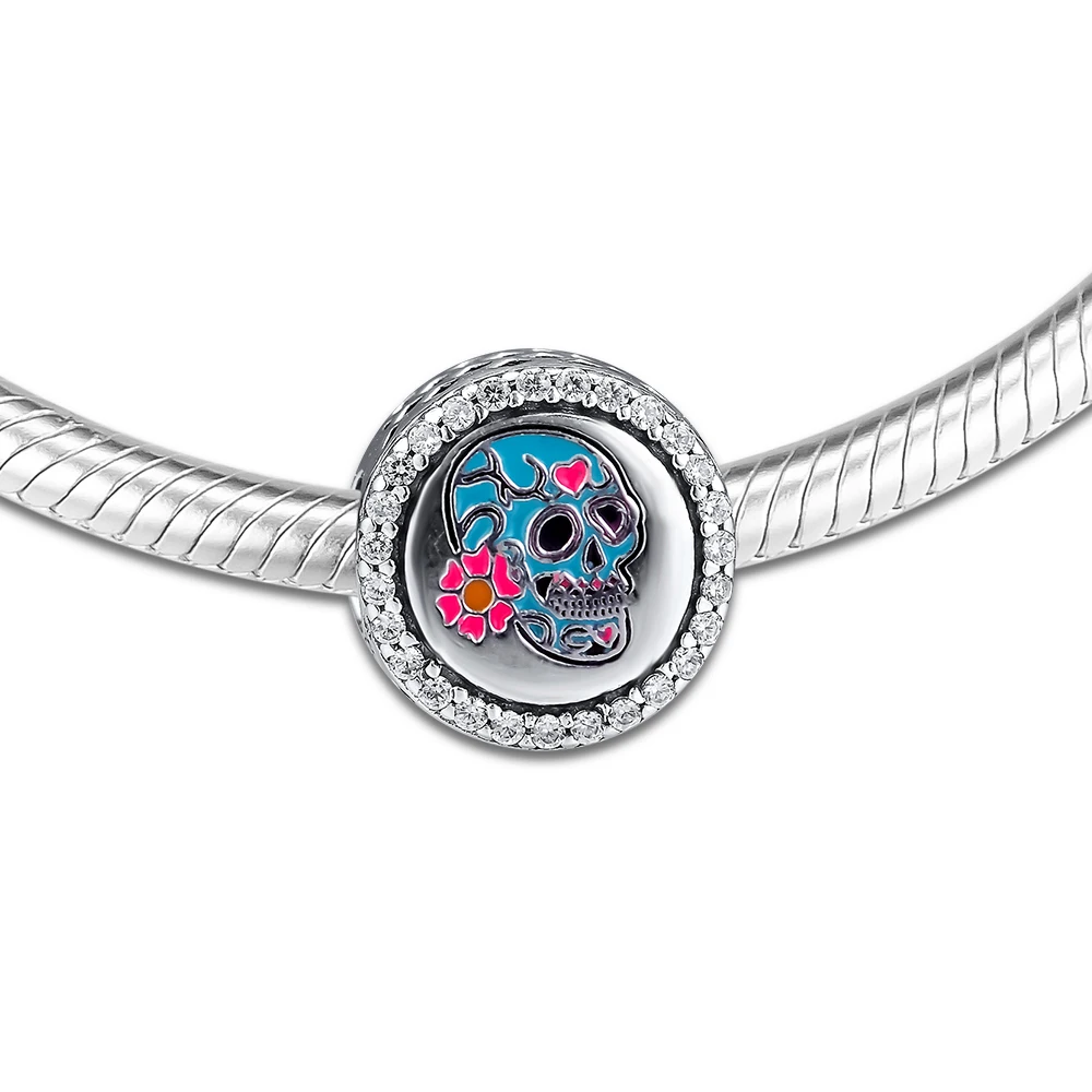 Подвески для браслета Pandora, подвески из 100%-ного серебра с бусинами в День мертвых, на 100%, ювелирные изделия, бесплатная доставка
Подвески для браслета Pandora, подвески из 100%-ного серебра с бусинами в День мертвых, на 100%, ювелирные изделия, бесплатная доставка