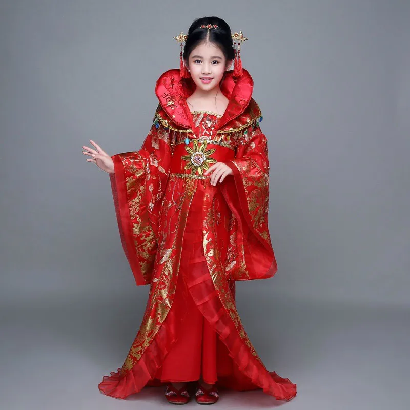 High Quality Child Chinese Traditional Princess Dress Girls Ancient Chang'e Dance Costuem for Stage Child Fairy Cosply Clothing
High Quality Child Chinese Traditional Princess Dress Girls Ancient Chang'e Dance Costuem for Stage Child Fairy Cosply Clothing