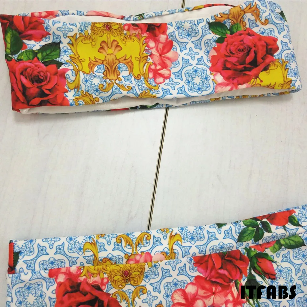 2 Style Women 2019 Summer Bandeau Swimsuit Sexy High Waist Bikini Floral Print Swimwear Female Bathing Suit Biquini Monokini
2 Style Women 2019 Summer Bandeau Swimsuit Sexy High Waist Bikini Floral Print Swimwear Female Bathing Suit Biquini Monokini