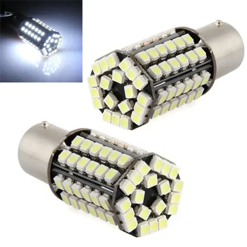 2 шт. 21 Вт 1156 BA15S P21W 3528SMD 80LED ампульная лампа огнеупорный светильник 12 В постоянного