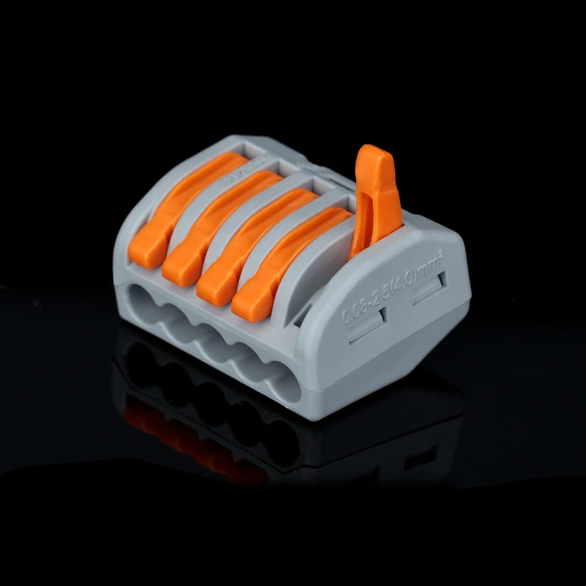 (10pieces / lot) Universal Wire Connector Electrical Connector Spring Level Push Fit Reusable 32A 5 Pins Connector Terminal
(10pieces / lot) Universal Wire Connector Electrical Connector Spring Level Push Fit Reusable 32A 5 Pins Connector Terminal