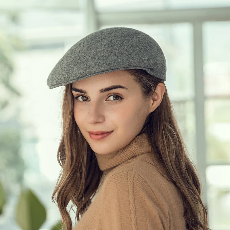 New Arrival Lady Visores Hat Female Woolen Duck Cap Lady Autumn and Winter Gentleman Felt Hat Students Leisure Knight Cap B-7852
New Arrival Lady Visores Hat Female Woolen Duck Cap Lady Autumn and Winter Gentleman Felt Hat Students Leisure Knight Cap B-7852