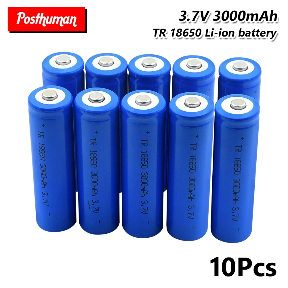 Postuman для питания аккумуляторные батареи Разрядка Для E cigarette3.7V 3000mAh 18650 батарея 3 7 V