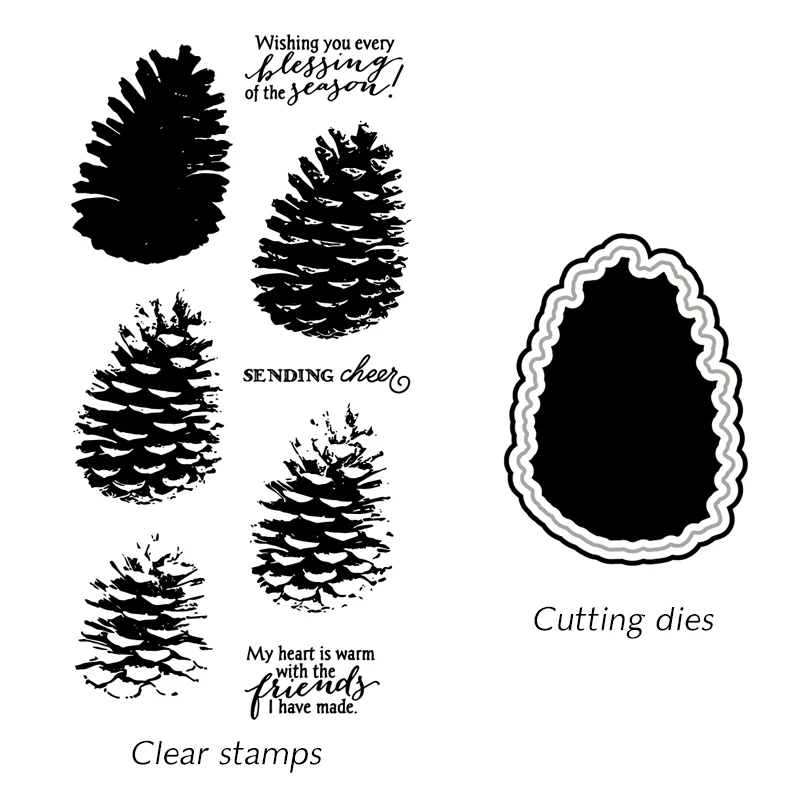ZhuoAng Pine Nuts Cutting Dies and Clear Stamp Set for DIY Scrapbooking Photo Album Decoretive Embossing Stencial
ZhuoAng Pine Nuts Cutting Dies and Clear Stamp Set for DIY Scrapbooking Photo Album Decoretive Embossing Stencial