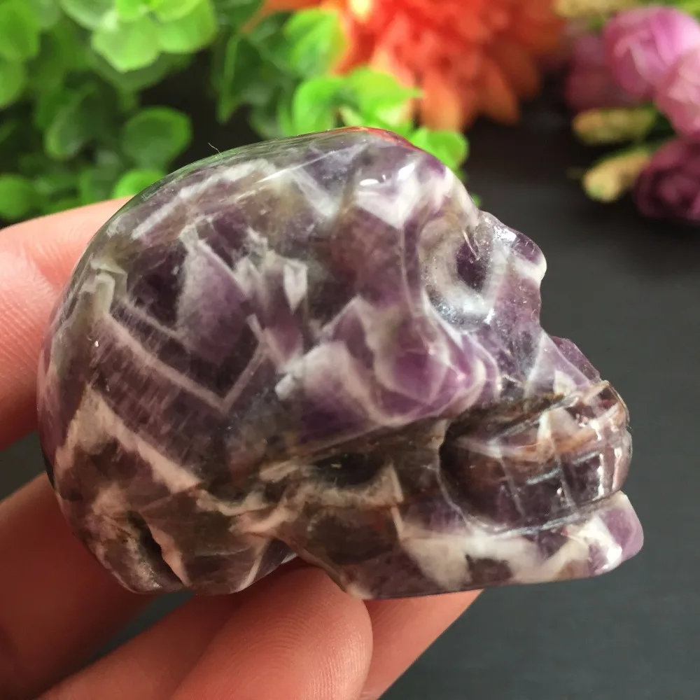 NEW! 88g Natural crystal Dream amethyst carving skull healing cluster by hand
NEW! 88g Natural crystal Dream amethyst carving skull healing cluster by hand