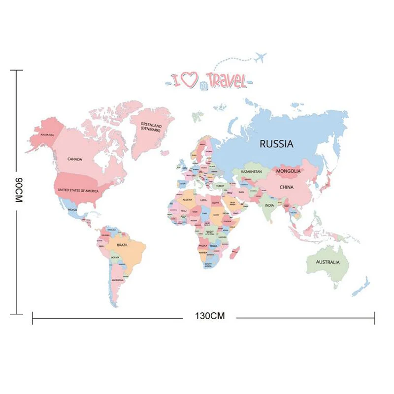Colorful world map wall sticker home decor adhesive living room kids wall decal cartoon baby bedroom wall art
Colorful world map wall sticker home decor adhesive living room kids wall decal cartoon baby bedroom wall art