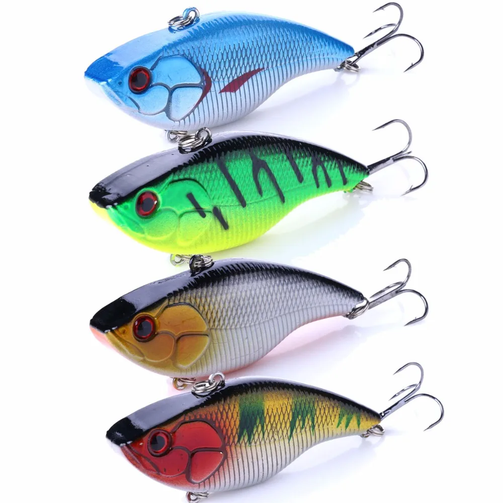 4PCS Hard Bait VIB Fishing Lure 7.5cm 18g Vibration Vibe Rattle Hooks Vivid Artificial Bass Bait 3D Eyes Fishing Tackle
4PCS Hard Bait VIB Fishing Lure 7.5cm 18g Vibration Vibe Rattle Hooks Vivid Artificial Bass Bait 3D Eyes Fishing Tackle