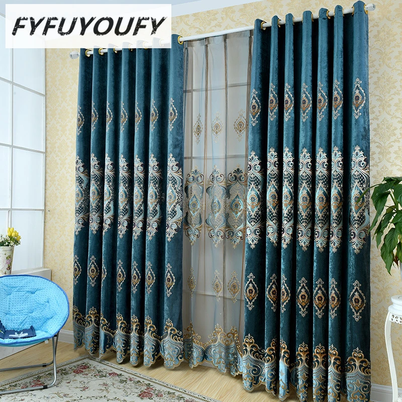 Europe luxury Blackout curtain for the living room fabrics with floral Polyester French Window and Kitchen Window treatment
Europe luxury Blackout curtain for the living room fabrics with floral Polyester French Window and Kitchen Window treatment