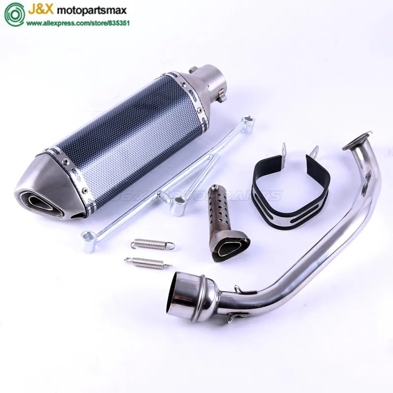 Motorcycle modified Scooter GY6 125cc 150cc contact middle pipe muffler exhaust fit 157qmj 152qmi 4 Stroke engine slip on
Motorcycle modified Scooter GY6 125cc 150cc contact middle pipe muffler exhaust fit 157qmj 152qmi 4 Stroke engine slip on