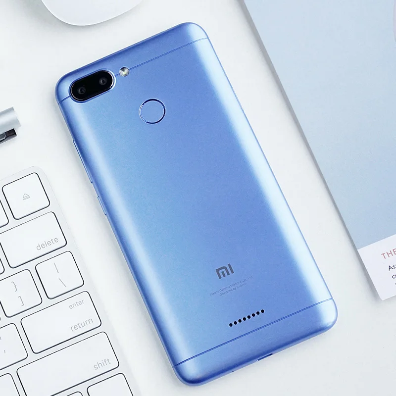 Xiaomi Redmi 6 смартфон с восьмиядерным процессором Helio P22 ОЗУ 3 ГБ ПЗУ 32 12 Мп + 5 МП