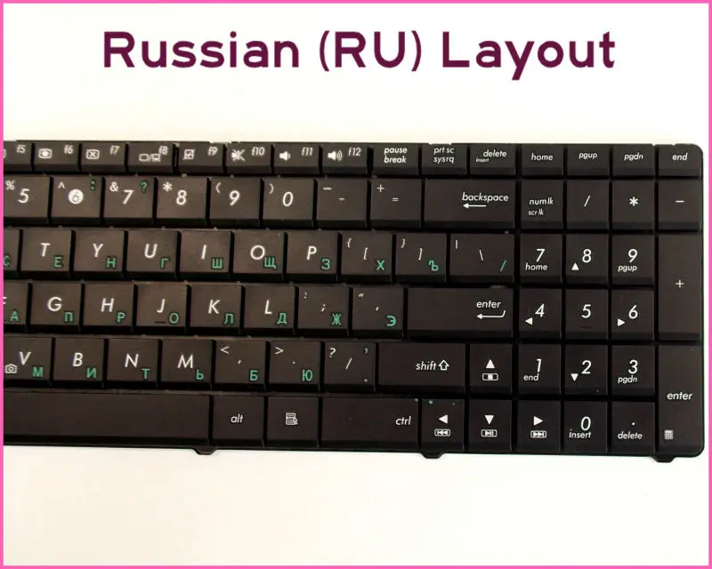 New Keyboard RU Russian Version For ASUS K52F K52J K52JB K52JC K52JE K52JK Laptop
New Keyboard RU Russian Version For ASUS K52F K52J K52JB K52JC K52JE K52JK Laptop