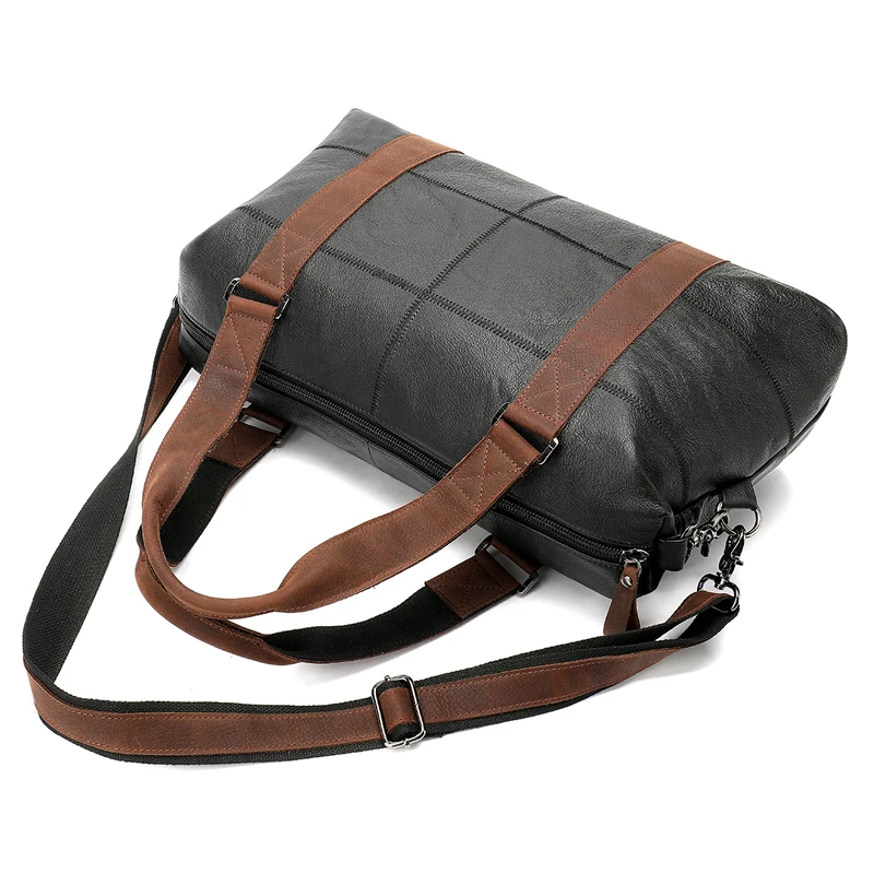 new Arrived Genuine Leather Men Duffle Travel Bag Male Vintage Bags High Capacity Crossbody Leisure Shoudler J50 | Багаж и сумки