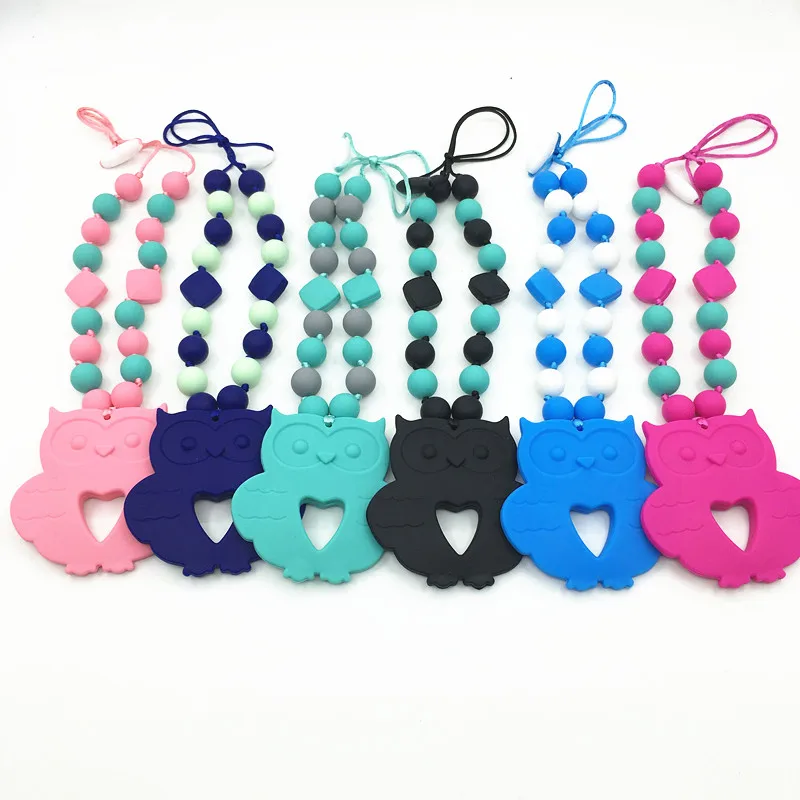 Silicone Teething Necklace with teether free shipping- baby owl teether purple - silicone baby loose beads necklace teeth white
Silicone Teething Necklace with teether free shipping- baby owl teether purple - silicone baby loose beads necklace teeth white