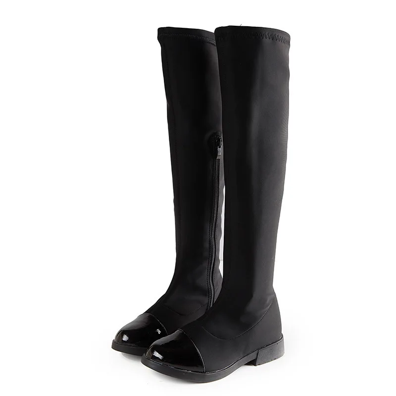 Autumn Girls Knee-High Boots Fashion Winter Shoes Over The Knee Casual Kids Boots Black Children Shoes PU + Cloth Girls Boots
Autumn Girls Knee-High Boots Fashion Winter Shoes Over The Knee Casual Kids Boots Black Children Shoes PU + Cloth Girls Boots