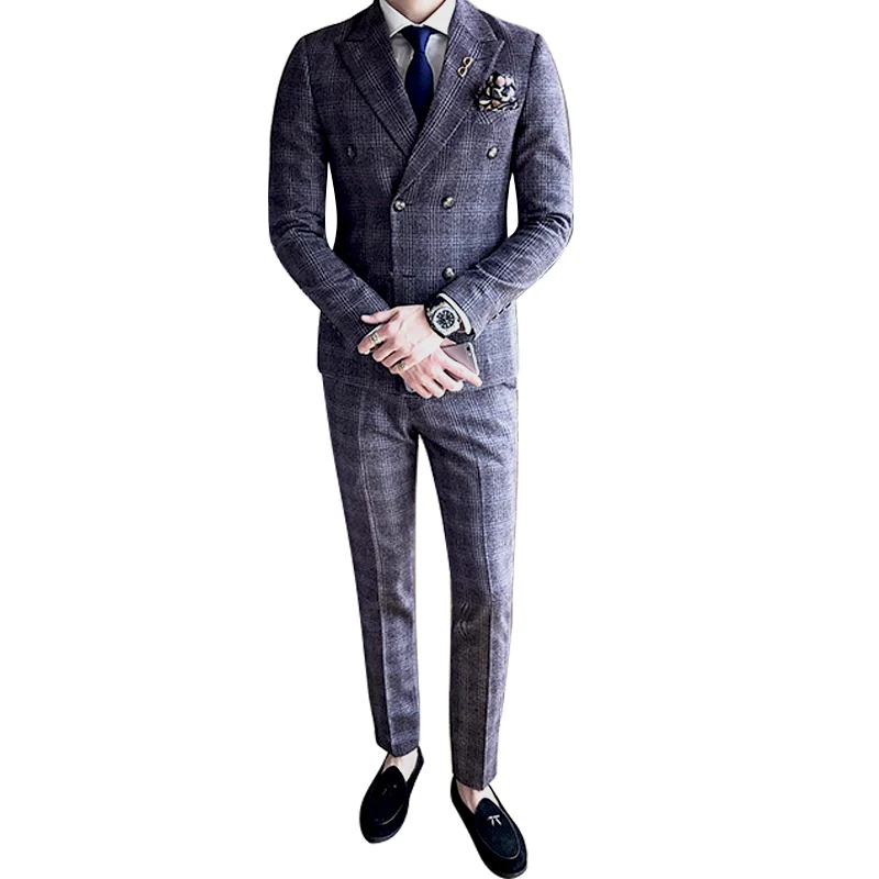 Loldeal (jacket+pants+vest) double breasted male singer spring casual suit slim fit groom party wedding prom dress suit
Loldeal (jacket+pants+vest) double breasted male singer spring casual suit slim fit groom party wedding prom dress suit