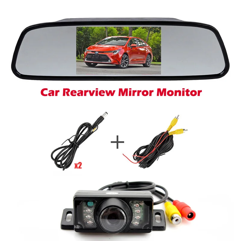 4.3" Car TFT LCD Mirror Monitor Reverse HD Display + 7LEDs IR Night Vision Waterproof Reversing Backup Rear View Camera
4.3" Car TFT LCD Mirror Monitor Reverse HD Display + 7LEDs IR Night Vision Waterproof Reversing Backup Rear View Camera