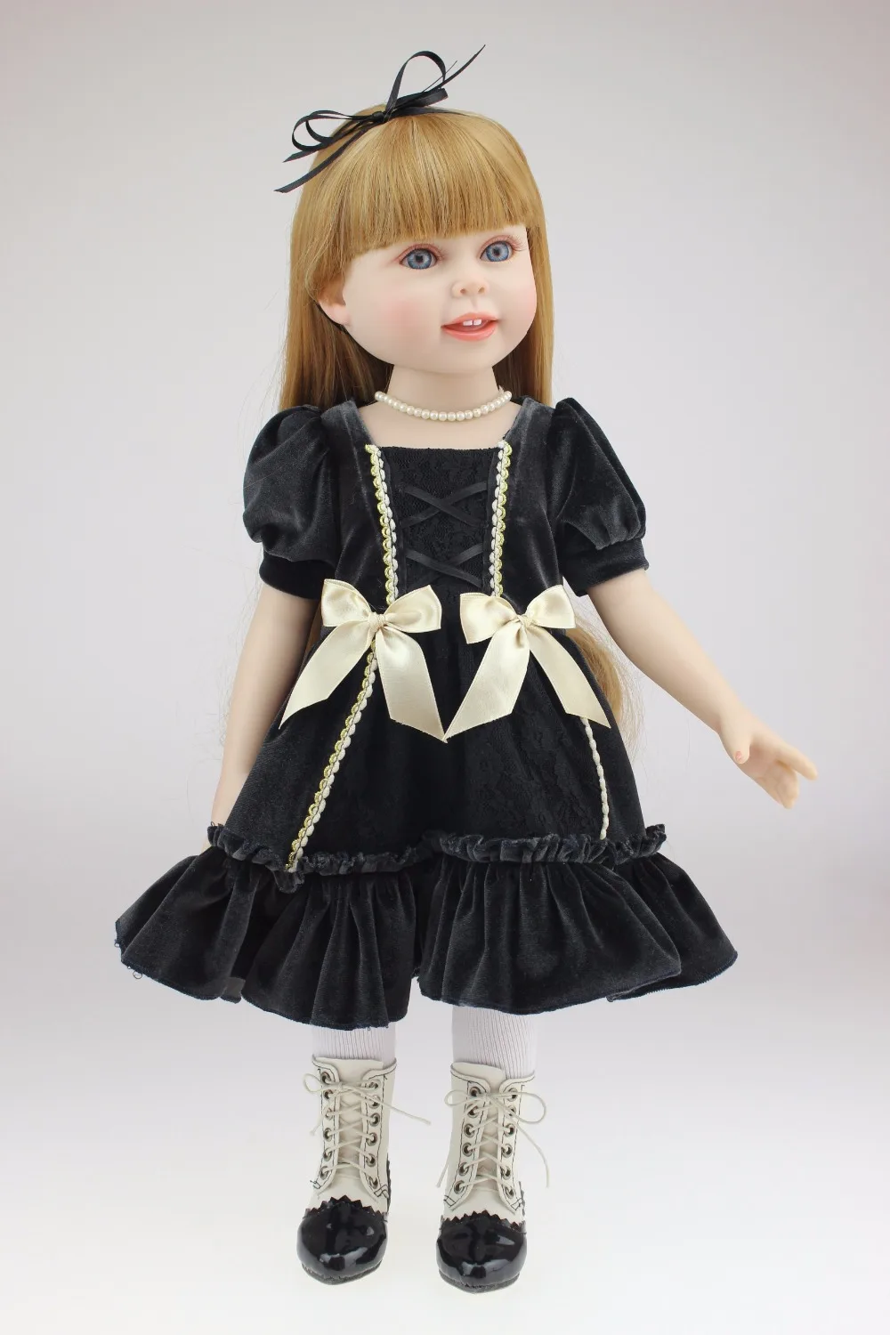 NPK 45CM Realistic blue eyes Girl Doll Looking fashion Princess Baby Dolls 18 Inch Safe silicone Girl Dolls for children Gift
NPK 45CM Realistic blue eyes Girl Doll Looking fashion Princess Baby Dolls 18 Inch Safe silicone Girl Dolls for children Gift