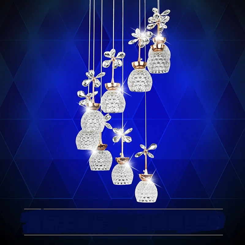 Crystal LED pendant lamps restaurant staircase long modern minimalist entrance line 9heads Pendant Lights ZA623 ZL51 YM
Crystal LED pendant lamps restaurant staircase long modern minimalist entrance line 9heads Pendant Lights ZA623 ZL51 YM