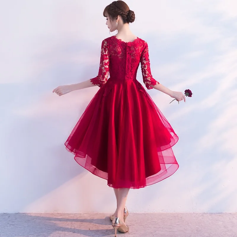 Красное китайское традиционное платье короткое Ципао для невесты Vestidos чонсам