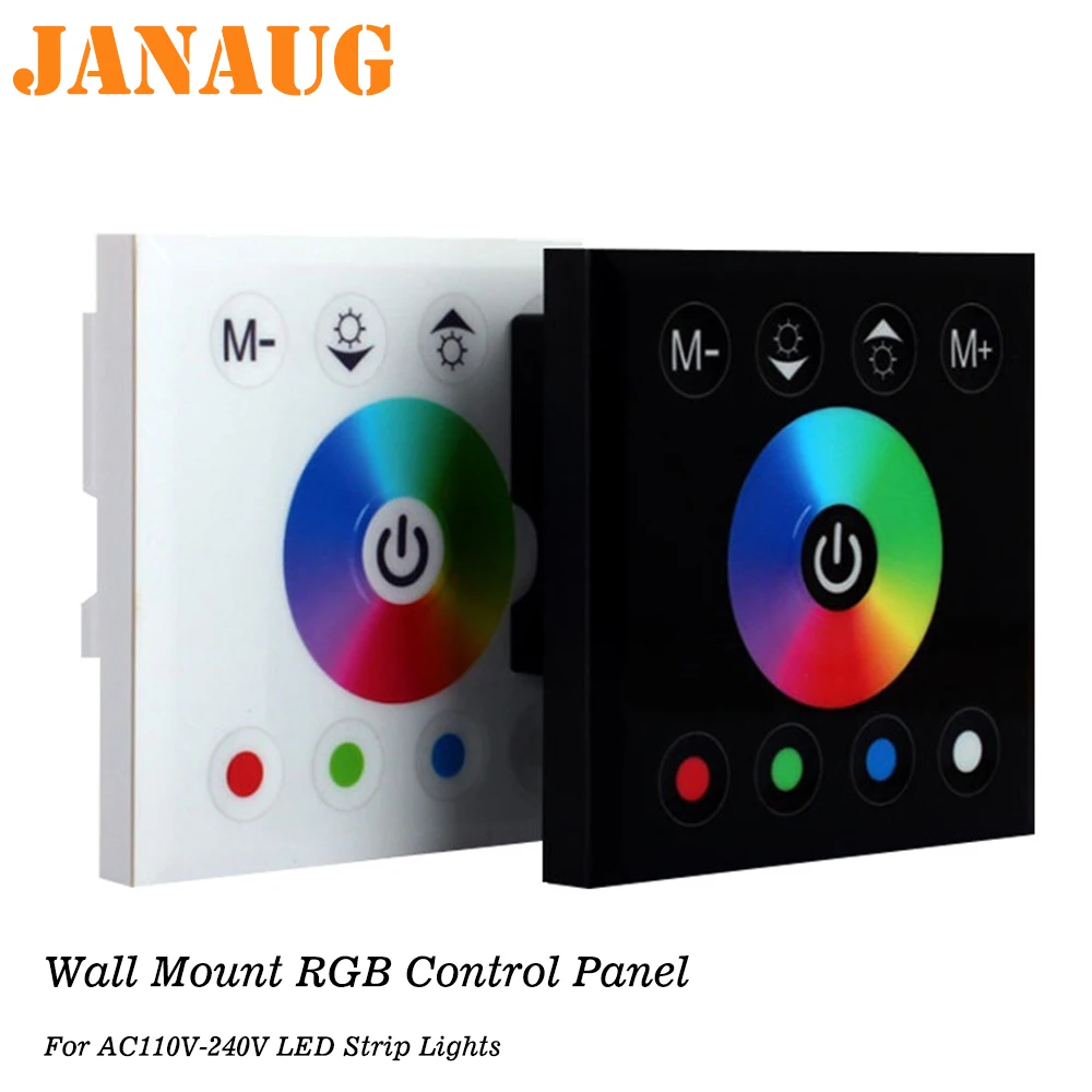 Wall Mount RGB Control Touch Panel for AC110V-AC240V 5050 RGB LED Strip Lights, LED Tape Lights, LED Ribbon, LED Neon Lights
Wall Mount RGB Control Touch Panel for AC110V-AC240V 5050 RGB LED Strip Lights, LED Tape Lights, LED Ribbon, LED Neon Lights
