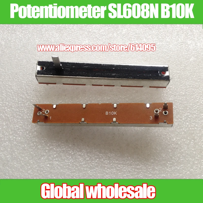 1 шт. B10K миксер прямой слайд одиночный слайд потенциометр SL608N/длина ручки 15MMC
1 шт. B10K миксер прямой слайд одиночный слайд потенциометр SL608N/длина ручки 15MMC