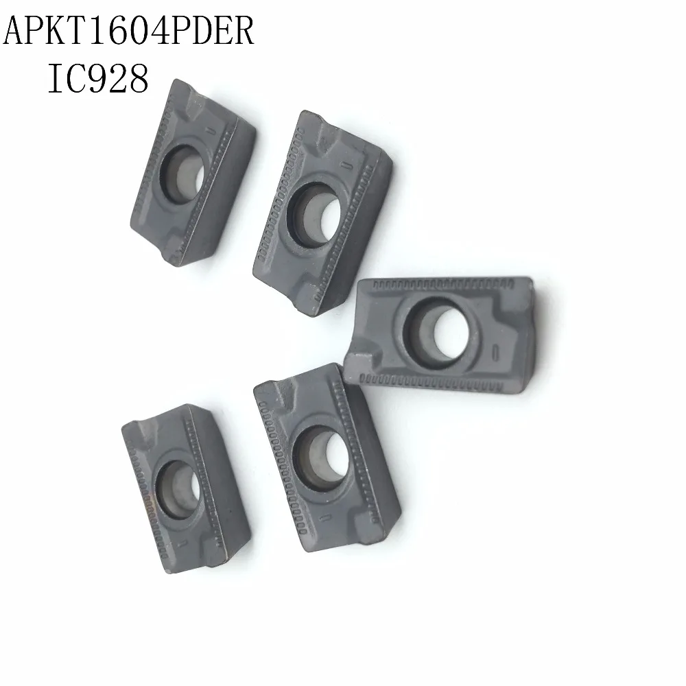10 шт. APKT1604 PDER 76 IC928 внешние токарные инструменты APKT 1604 твердосплавные вставные