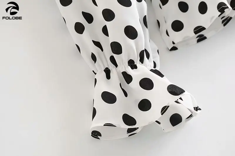 FOLOBE 2020 Women Cute Polka Dot Shirt Long Sleeve Slim Waist Blouse Tops Office Lady Black White Spliced Shirt
FOLOBE 2020 Women Cute Polka Dot Shirt Long Sleeve Slim Waist Blouse Tops Office Lady Black White Spliced Shirt
