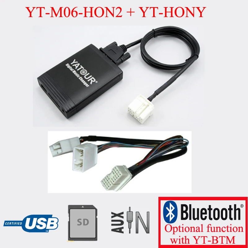 Yatour car stereo USB SD AUX MP3 interface for Acura Honda Accord radios with Navigation system
Yatour car stereo USB SD AUX MP3 interface for Acura Honda Accord radios with Navigation system