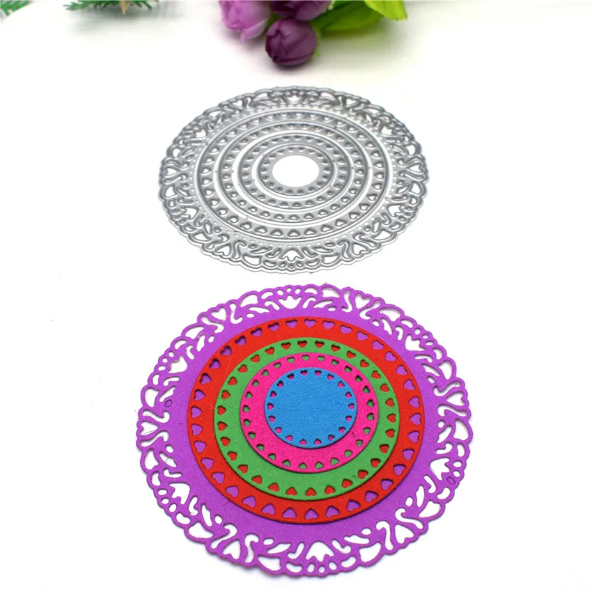 5PCS/Set Circle Metal Cutting Dies Scrapbooking Die Cut Paper Card DIY Gift Box Craft Dies
5PCS/Set Circle Metal Cutting Dies Scrapbooking Die Cut Paper Card DIY Gift Box Craft Dies